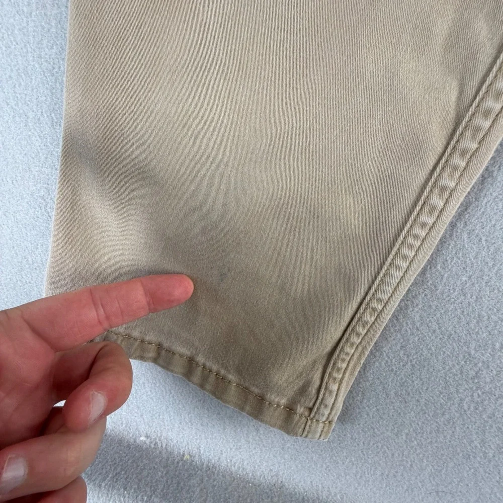 Levi 511 Slim Fit Pants Mens 32x32 Khaki Tan Cotton Stretch Twill Casual Chinos